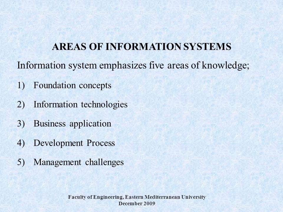 Types of Information Systems in a Business Organization